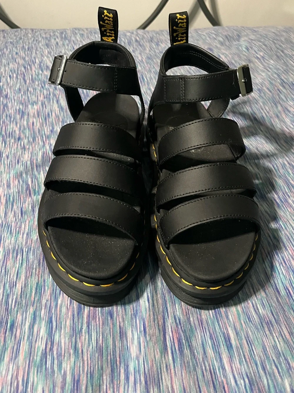 Dr. Martens black Blaire gladiator bouncing soles sandals women’s size 8